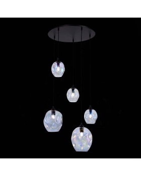 SL1188.403.05 Люстра подвесная ST-Luce Черный/Радужный E14/E27 3+2*40W IDESIA-foto4