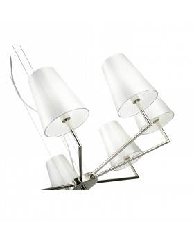 SLE105903-08 Светильник подвесной Никель/Белый E14 8*40W BELLINO-foto3