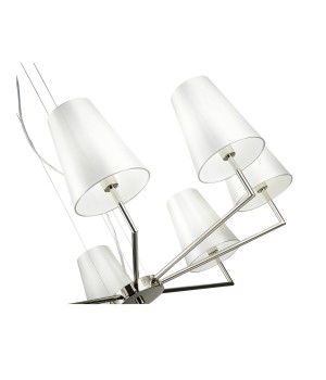 SLE105903-08 Светильник подвесной Никель/Белый E14 8*40W BELLINO-foto3