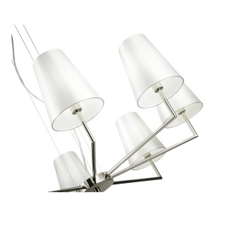 SLE105903-08 Светильник подвесной Никель/Белый E14 8*40W BELLINO-foto3