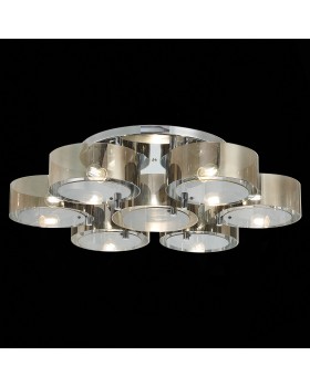 SL483.702.07 Светильник потолочный Хром/Дымчатый E27 7*40W FORESTA-foto11