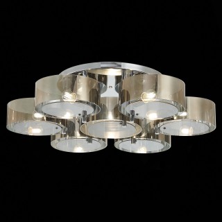 SL483.702.07 Светильник потолочный Хром/Дымчатый E27 7*40W FORESTA-foto11