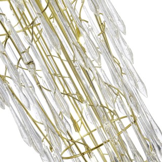 SL1660.203.25 Светильник подвесной ST-Luce Шампань/Шампань, Прозрачный G9 25*5W 4000K TEARDROPS-foto3