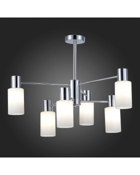 SLE1139-102-06 Люстра потолочная Хром/Белый E14 6*60W GESSI-foto5