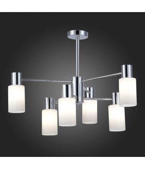 SLE1139-102-06 Люстра потолочная Хром/Белый E14 6*60W GESSI-foto5