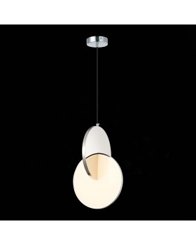 SL6107.103.01 Светильник подвесной ST-Luce Хром/Белый Хром LED 1*14W 3000K Eclisse-foto6