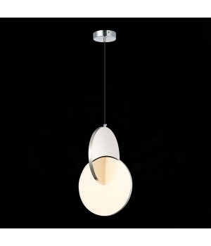 SL6107.103.01 Светильник подвесной ST-Luce Хром/Белый Хром LED 1*14W 3000K Eclisse-foto6