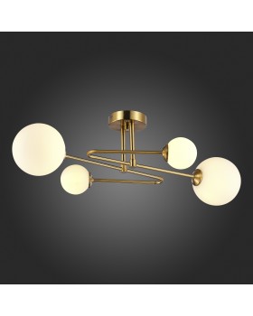 SLE2211-302-04 Люстра потолочная Латунь/Белый G9 4*5W FANTINI-foto6