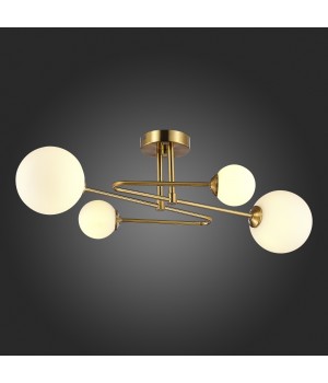 SLE2211-302-04 Люстра потолочная Латунь/Белый G9 4*5W FANTINI-foto6
