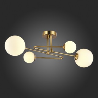 SLE2211-302-04 Люстра потолочная Латунь/Белый G9 4*5W FANTINI-foto6