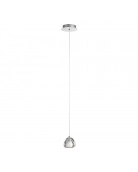 SL6017.101.01 Светильник подвесной ST-Luce Хром/Прозрачный с пузырьками воздуха LED 1*3W 3000K WATERFALL SL6017.101.01 Светильник подвесной ST-Luce Хром/Прозрачный с пузырьками воздуха LED 1*3W 3000K WATERFALL