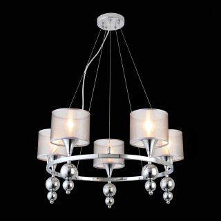 SLE107103-05 Светильник подвесной Хром/Серебристый E14 5*40W PAZIONE-foto4