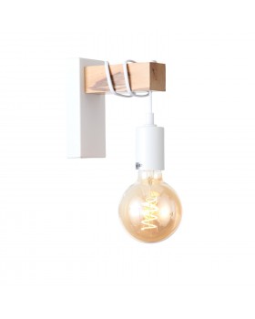 SL1142.501.01 Светильник настенный Белый, Светлое дерево E27 1*60W BAGETTI-foto10