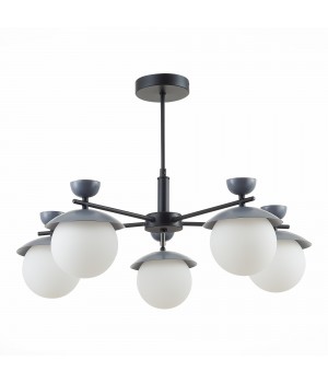 SLE220202-05 Светильник потолочный Черный, Серый/Белый G9 5*5W GENOVA-foto2