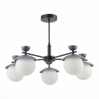 SLE220202-05 Светильник потолочный Черный, Серый/Белый G9 5*5W GENOVA-foto2