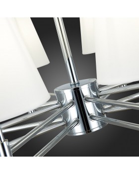 SLE105453-08 Светильник подвесной Хром/Белый E14 8*40W LAGORO-foto12