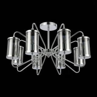 SLE102302-08 Люстра потолочная Хром/Дымчатый E14 8*40W VALIERI-foto5