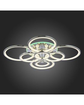 SLE200312-08RGB Светильник потолочный Хром/Белый LED 1*256W RGB 15W 3000-6000K LETO-foto8