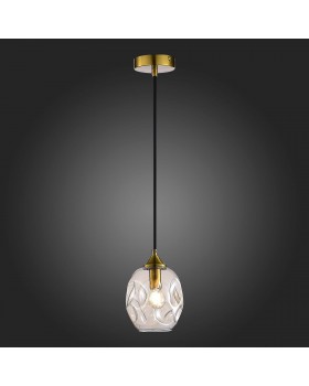 SL1188.303.01 Подвес ST-Luce Латунь/Коньячный E14 1*40W IDESIA-foto5