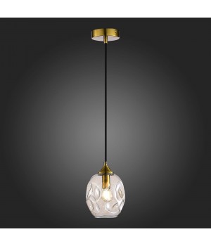 SL1188.303.01 Подвес ST-Luce Латунь/Коньячный E14 1*40W IDESIA-foto5