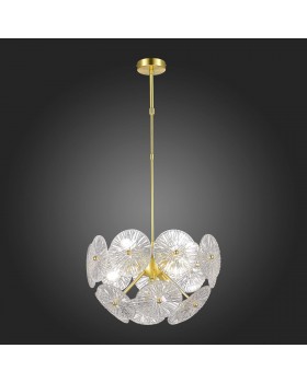 SL1657.203.06 Люстра подвесная ST-Luce Золотистый/Прозрачный E14 6*40W FLERO-foto4