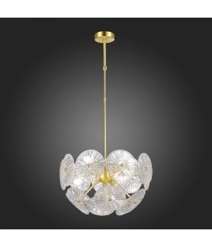 SL1657.203.06 Люстра подвесная ST-Luce Золотистый/Прозрачный E14 6*40W FLERO-foto4
