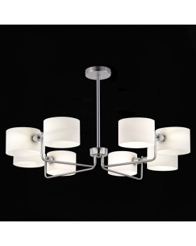 SLE1121-102-08 Светильник потолочный Хром/Молочно-Белый E14 8*40W AERIN-foto4