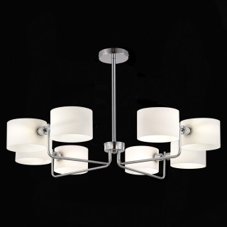 SLE1121-102-08 Светильник потолочный Хром/Молочно-Белый E14 8*40W AERIN-foto4