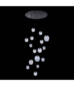 SL1188.403.16 Люстра подвесная ST-Luce Черный/Радужный E14/E27 12+4*40W IDESIA-foto4