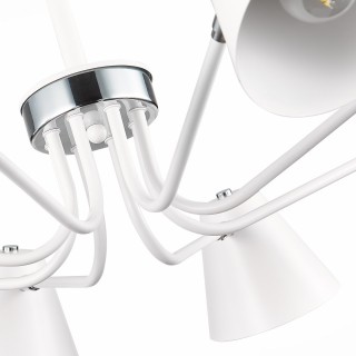 SLE106702-08 Светильник потолочный Белый,Хром/Белый E27 8*60W LERE-foto10