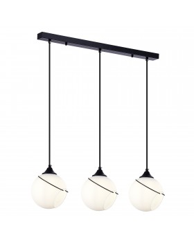 SLE103143-03 Светильник подвесной Черный/Белый E27 3*60W SATTURO-foto3