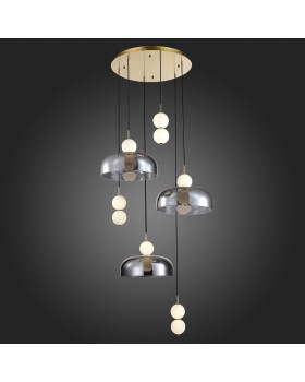 SL6112.203.42 Светильник подвесной ST-Luce Золотистый/Молочно-Белый,Прозрачно-Дымчатый LED 1*42W ODE-foto5