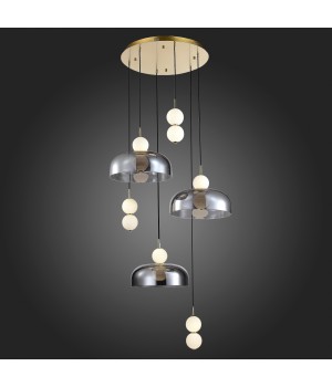 SL6112.203.42 Светильник подвесной ST-Luce Золотистый/Молочно-Белый,Прозрачно-Дымчатый LED 1*42W ODE-foto5