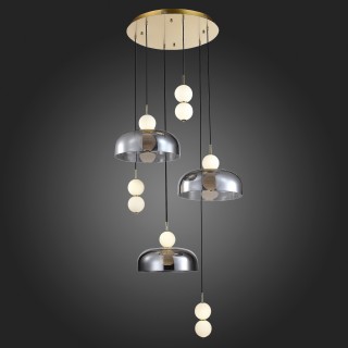 SL6112.203.42 Светильник подвесной ST-Luce Золотистый/Молочно-Белый,Прозрачно-Дымчатый LED 1*42W ODE-foto5