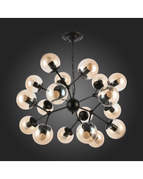 SLE154913-18 Светильник подвесной Черный/Янтарный E14 18*60W LACOTTA-foto8