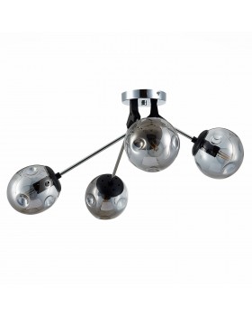 SLE106002-04 Люстра потолочная Хром, Черный/Дымчатый E14 4*40W MAREA-foto2