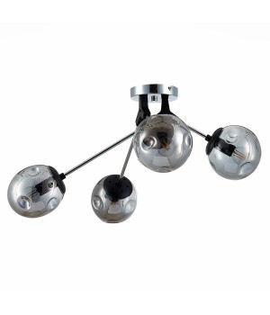 SLE106002-04 Люстра потолочная Хром, Черный/Дымчатый E14 4*40W MAREA-foto2