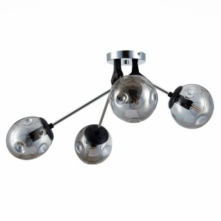 SLE106002-04 Люстра потолочная Хром, Черный/Дымчатый E14 4*40W MAREA-foto2