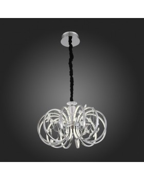 SL923.103.12 Люстра подвесная ST-Luce Хром, Прозрачный/Белый LED 1*70W 4000K OTTAVO-foto8