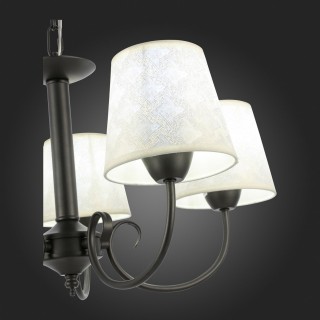 SLE120303-05 Светильник подвесной Темно-серый/Бежевый E14 5*40W RIMENTO-foto9