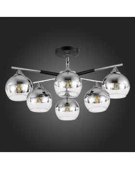 SLE106502-06 Светильник потолочный Черный, Хром/Хром, Прозрачный E27 6*60W GOCIA-foto6