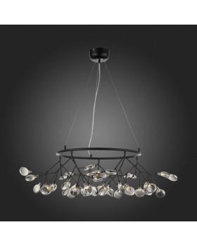 SL411.443.45 Люстра подвесная ST-Luce Черный/Дымчатый G4 45*1,5W RICCARDO-foto5