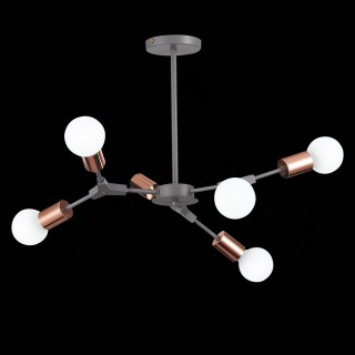 SLE106403-06 Люстра подвесная Серый, Розовое золото E27 6*60W PALARE-foto7