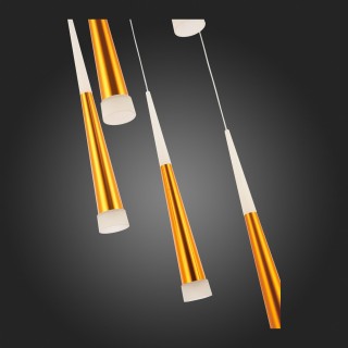 SLE200103-05 Светильник подвесной Золотистый/Золотистый, Белый LED 5*7W 3000K ORPELO-foto9