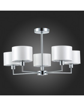 SLE105003-05 Люстра подвесная Хром/Белый E14 5*40W BELGE-foto8