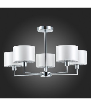 SLE105003-05 Люстра подвесная Хром/Белый E14 5*40W BELGE-foto8