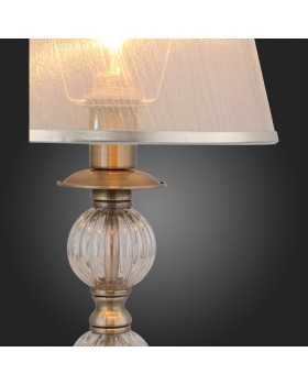 SL185.304.01 Прикроватная лампа Бронза, Прозрачный/Бежевый, Бронза E14 1*40W GRAZIA-foto6
