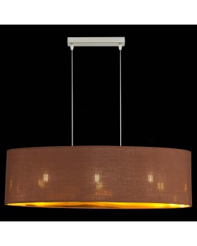 SLE300583-03 Светильник подвесной Никель/Золотистый, Коричневый E27 3*40W BRESCIA-foto5