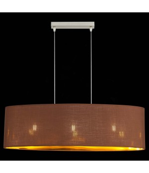 SLE300583-03 Светильник подвесной Никель/Золотистый, Коричневый E27 3*40W BRESCIA-foto5