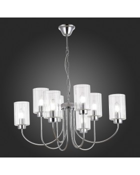 SLE1127-103-08 Светильник подвесной Хром/Прозрачный E14 8*40W TILDA-foto5